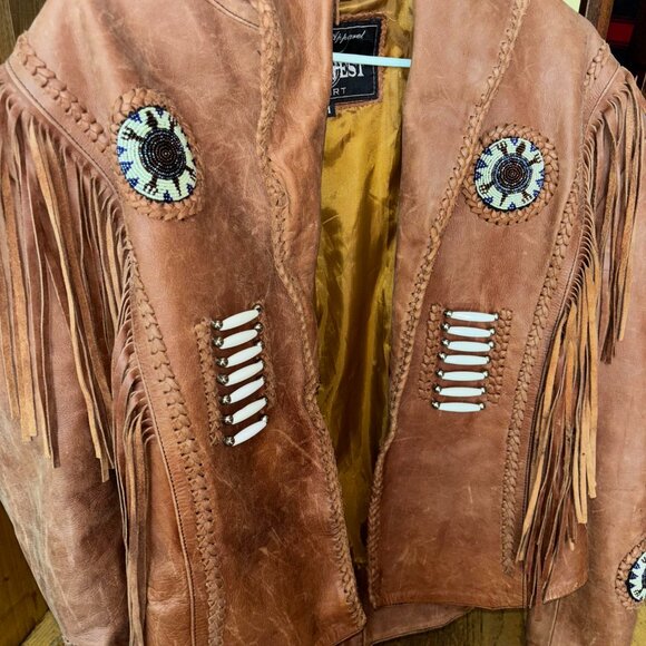 East West Other - JIMI HENDRIX Vintage Fringe Leather Jacket